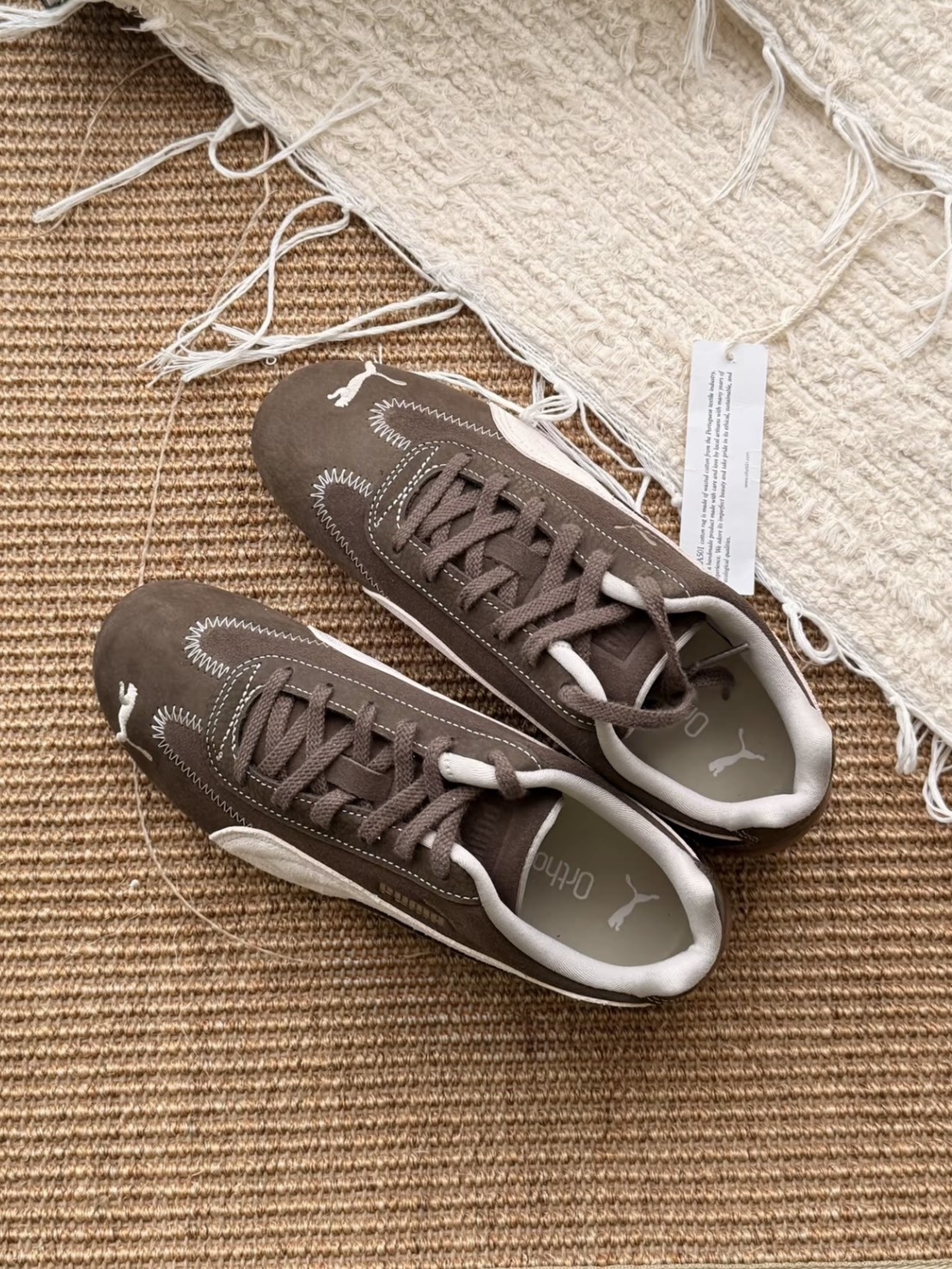 PUMA SPEEDCAT WINE CLUB 摩卡餅乾 外縫線 麂皮 拼接 賽車鞋