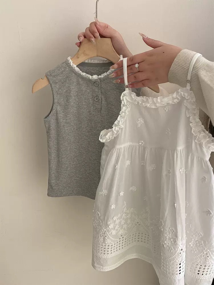 兩件式緹花背心
