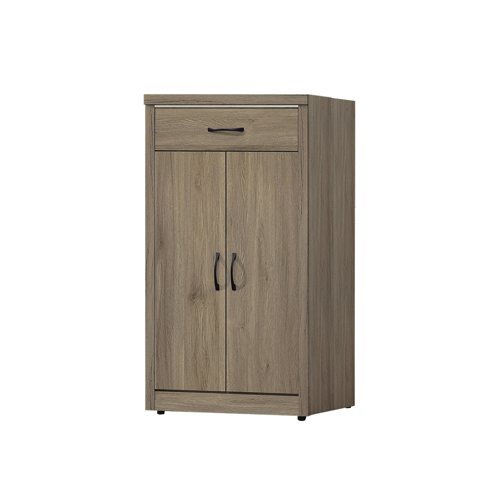 柏蒂家居-翰斯工業風2尺二門一抽收納鞋櫃