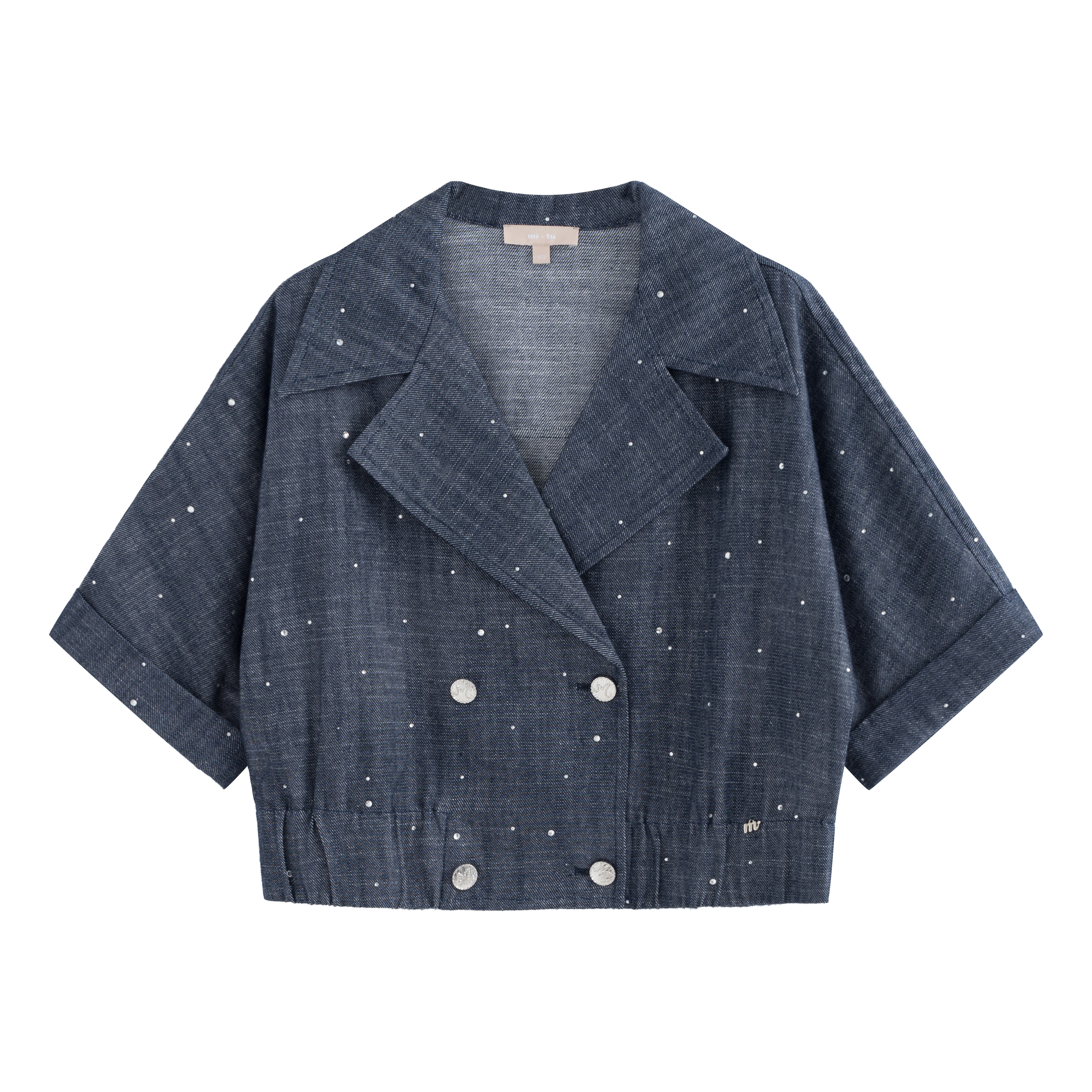 mi-tu 閃鑽牛仔上衣