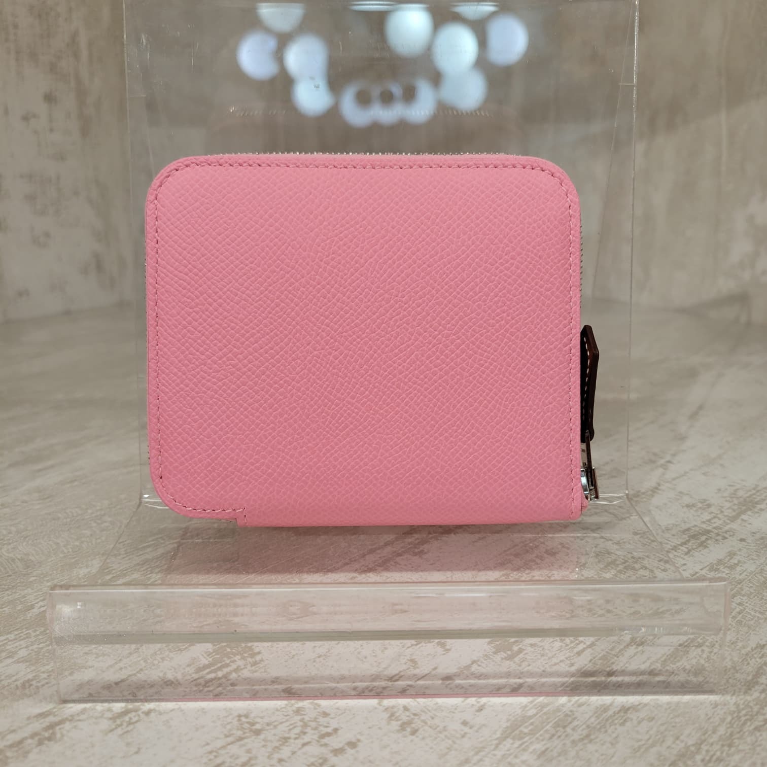 UNUSED HERMES SILK IN COMPACT 1Q ROSE CONFETTI  奶昔粉