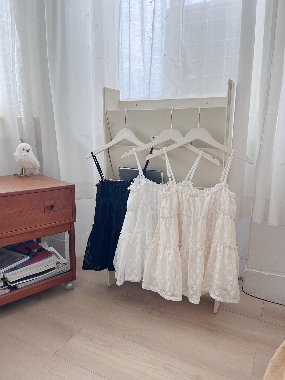 小花雙層娃娃背心(3色)