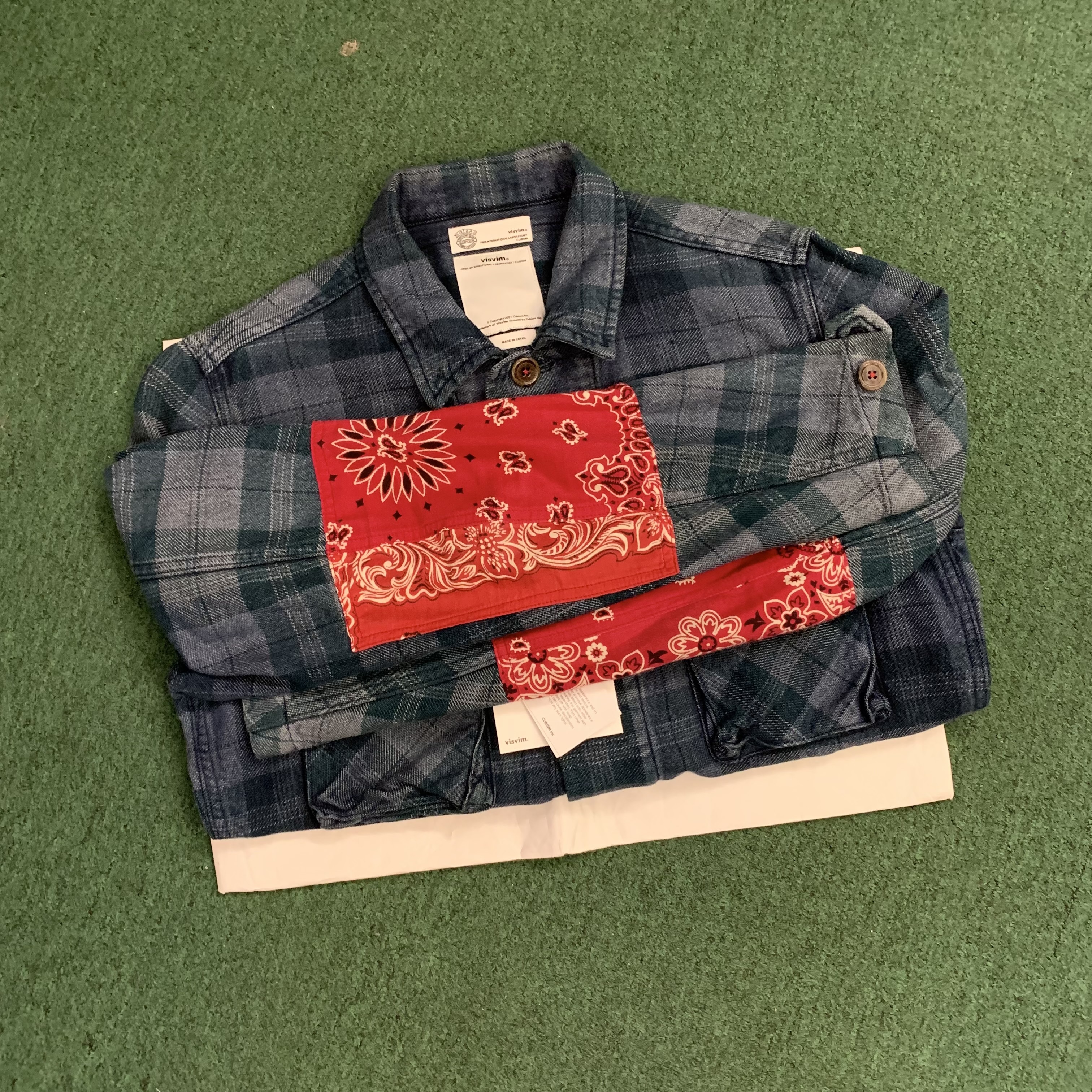 VISVIM KILGORE JKT GIZA (BANDANA) *NATURAL DYE 天然染 - INDIGO IN STOCK NOW (現貨發售中)