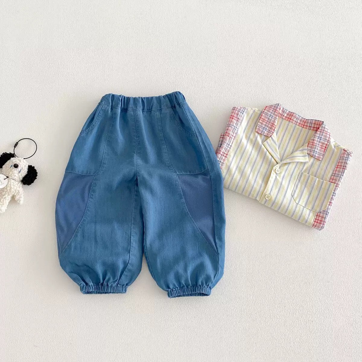 輕薄側邊透氣牛仔褲