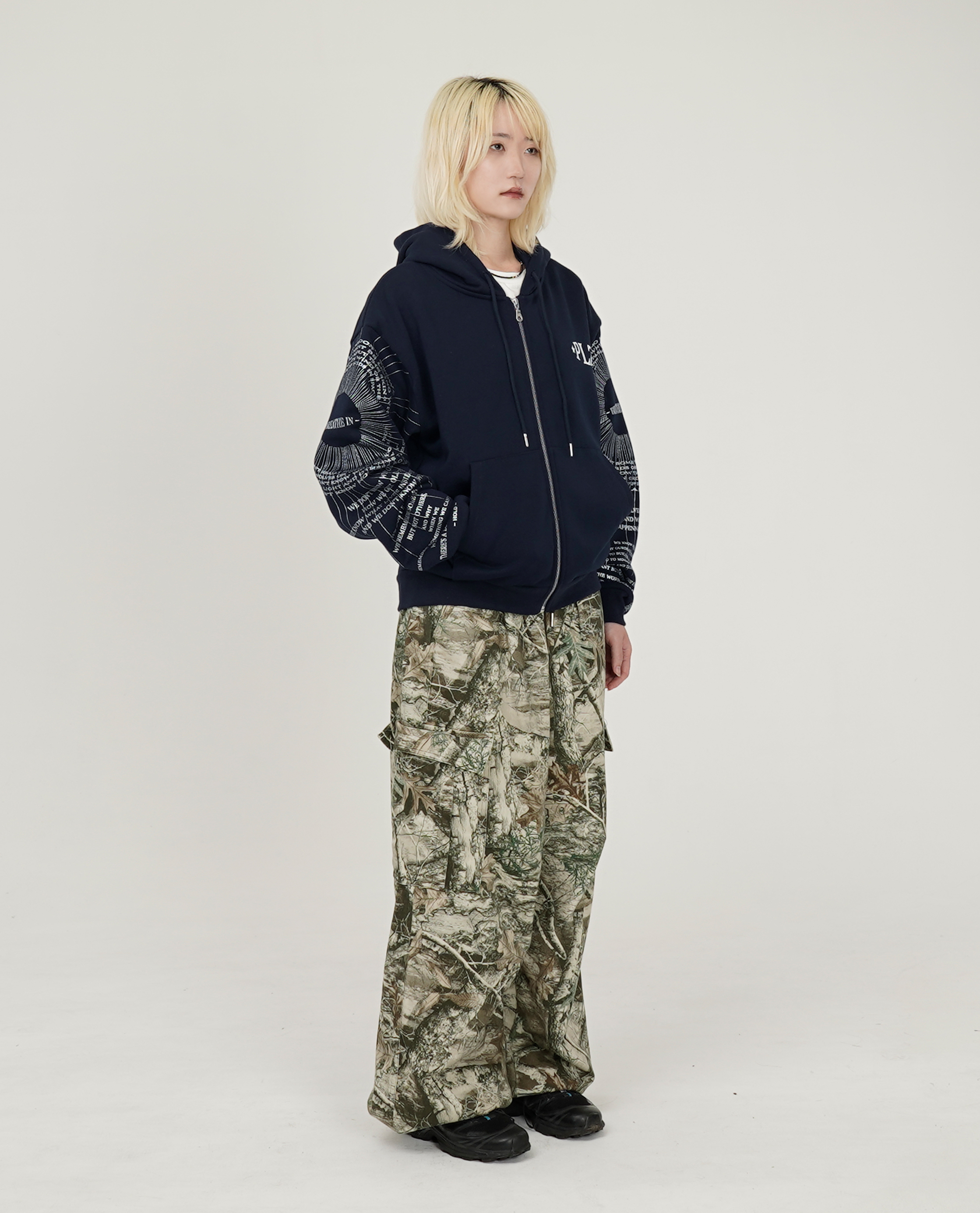 PLZ MAKE IT RUINS IN-HOLD-OUT Zip-Up Hoodie - 26SS