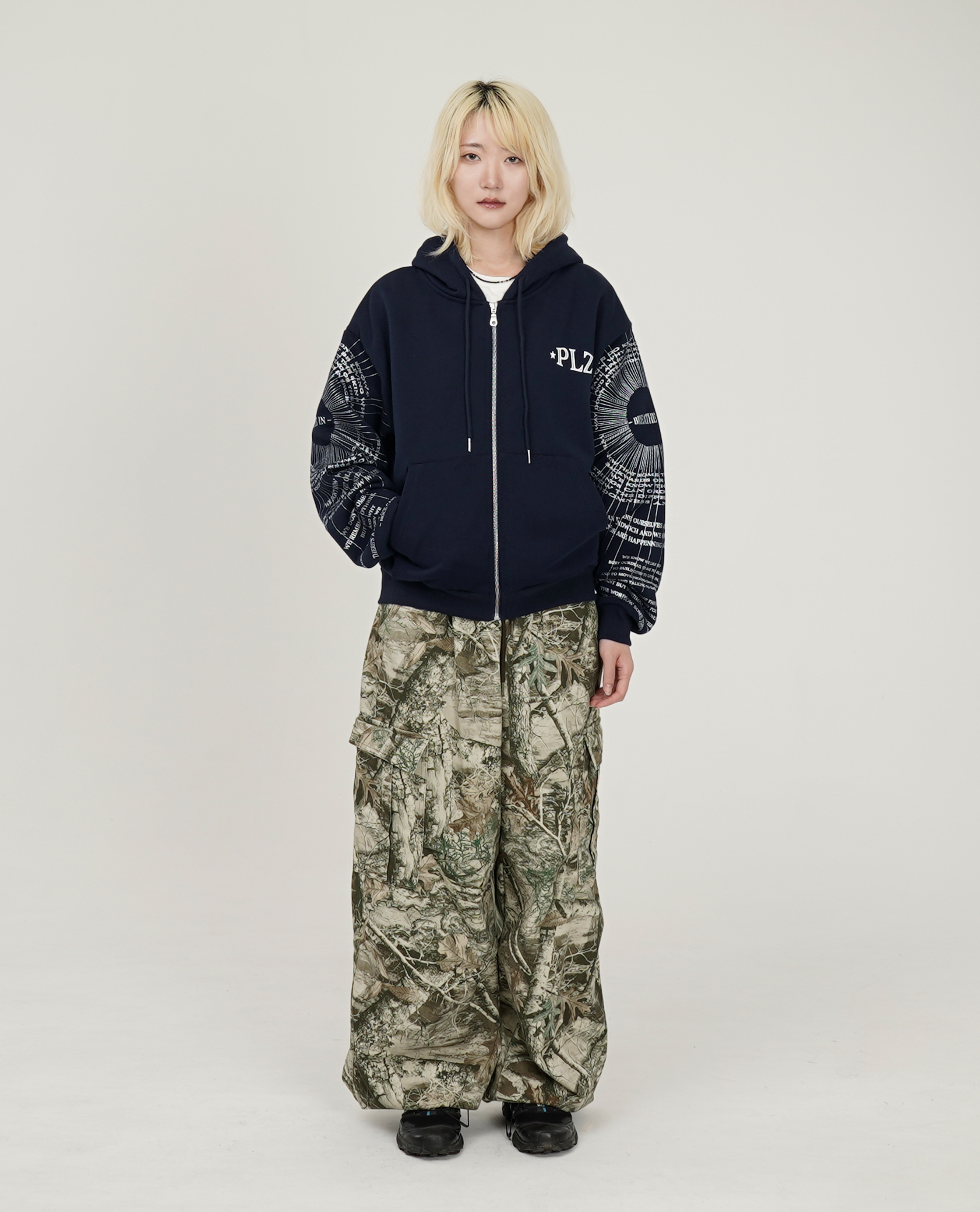 PLZ MAKE IT RUINS IN-HOLD-OUT Zip-Up Hoodie - 26SS