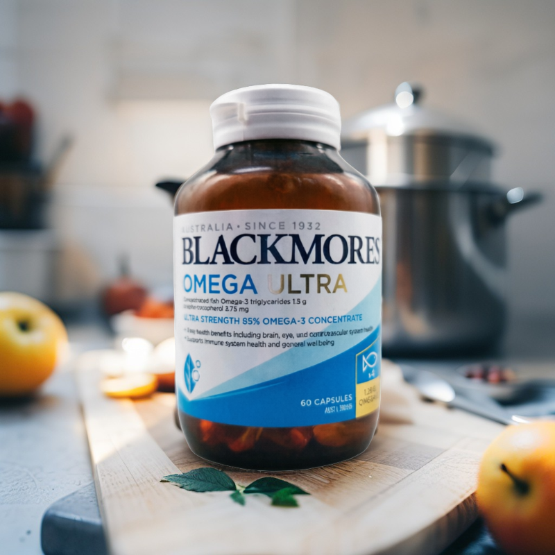 Blackmores 高濃度深海魚油 Omega Ultra 60粒 | 腦部心臟健康 (每粒含1.5g)