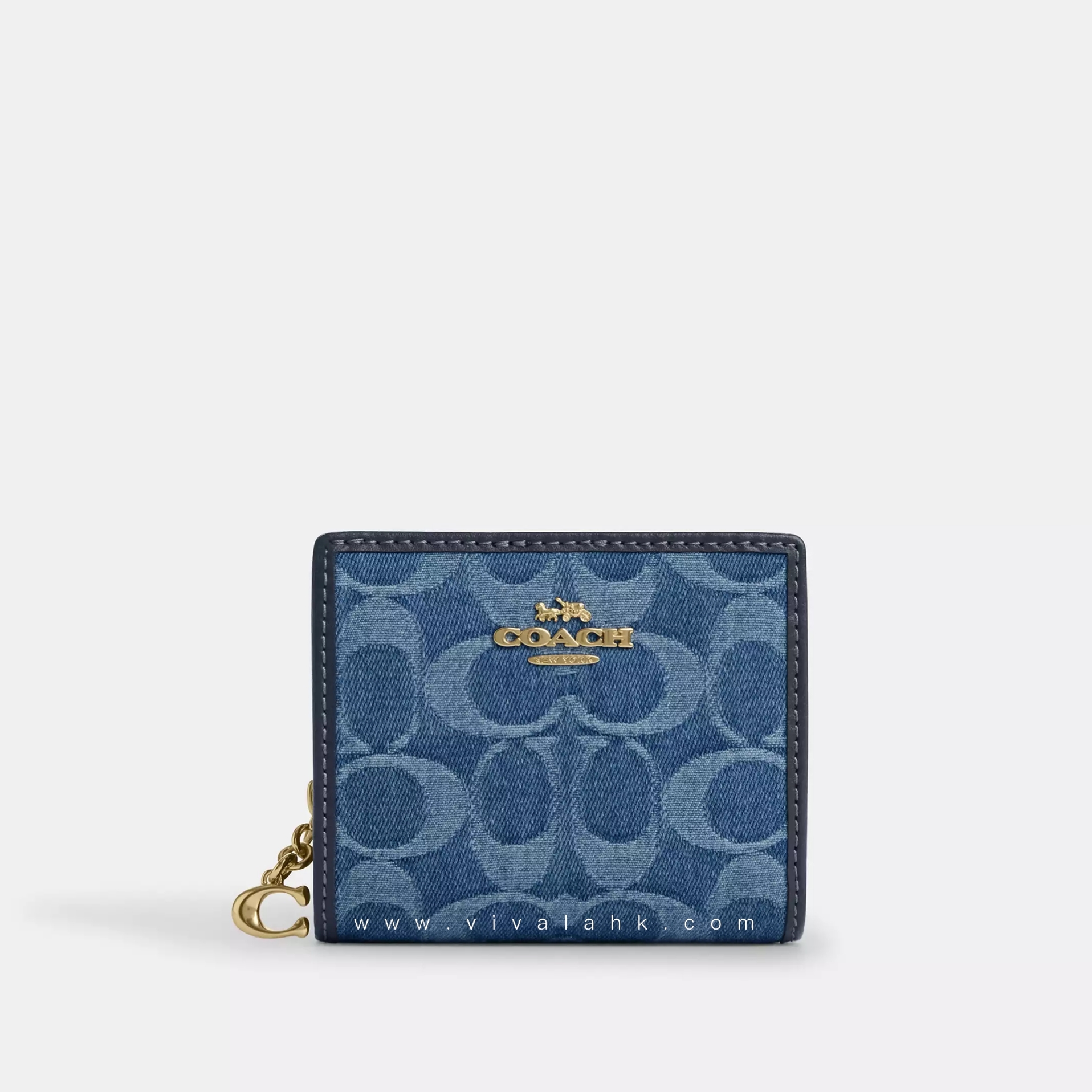 Coach - 短銀包 (牛仔布C字暗花) (CDL51)