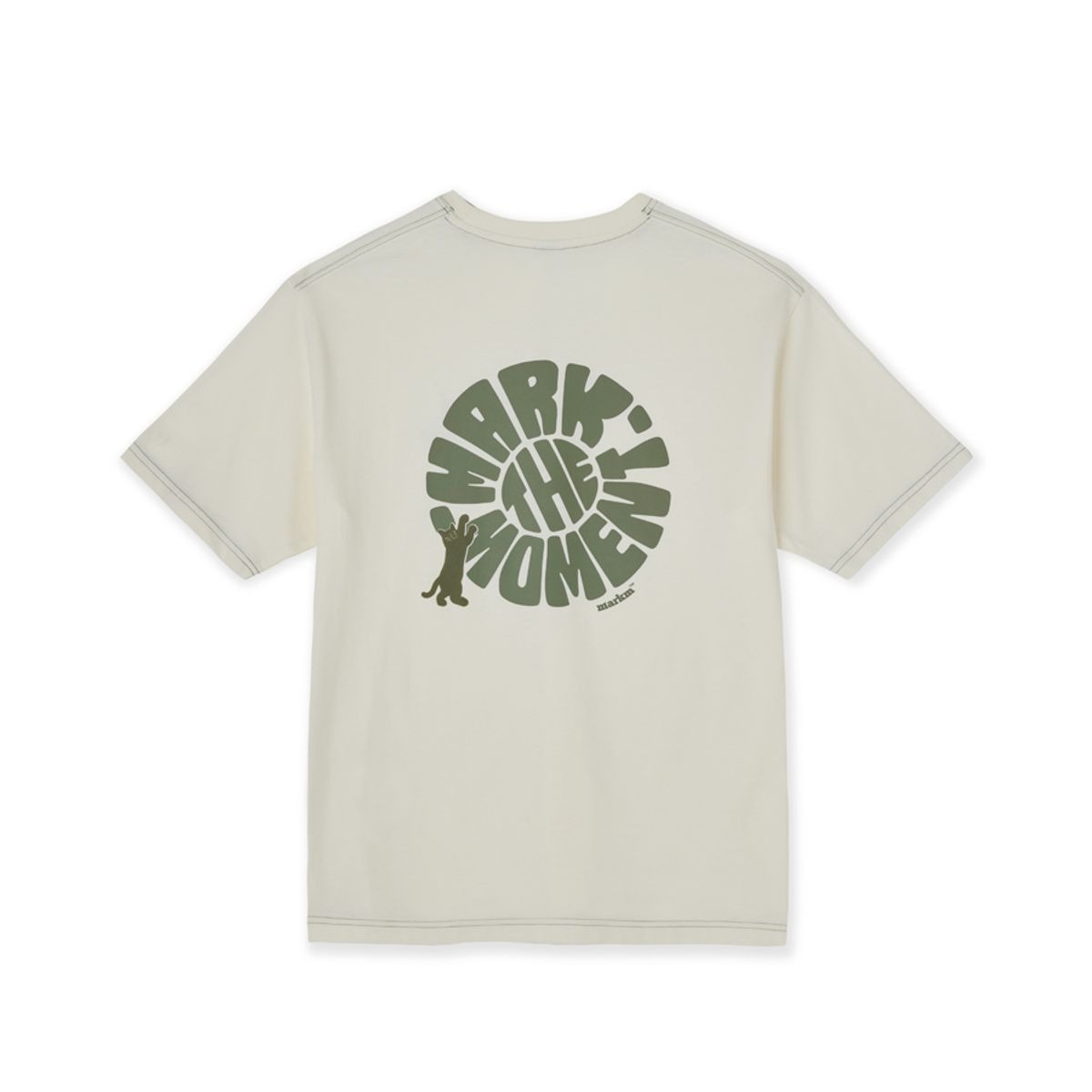 【韓國預購】AKR022511 MARKM 前後貓咪Logo短袖上衣