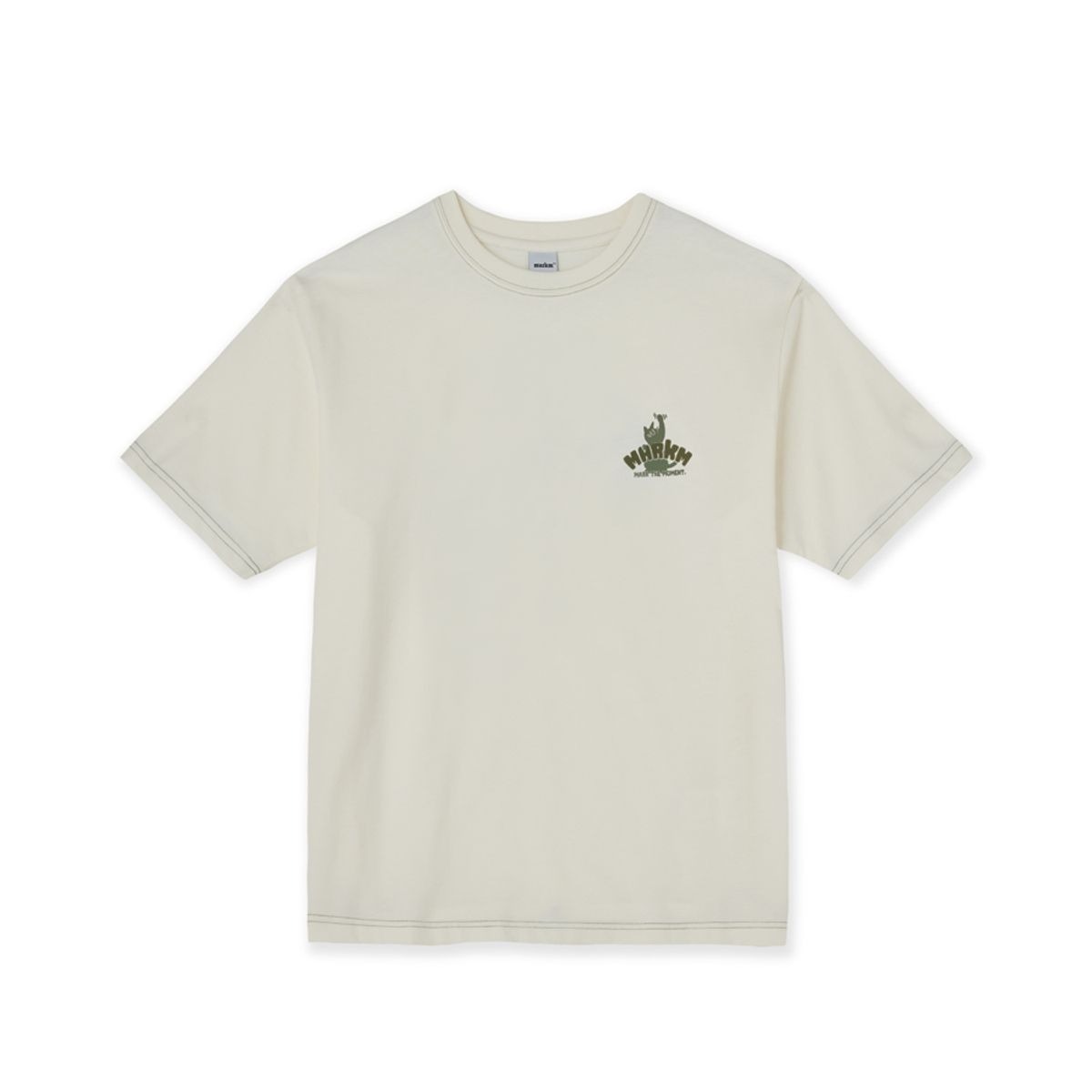 【韓國預購】AKR022511 MARKM 前後貓咪Logo短袖上衣