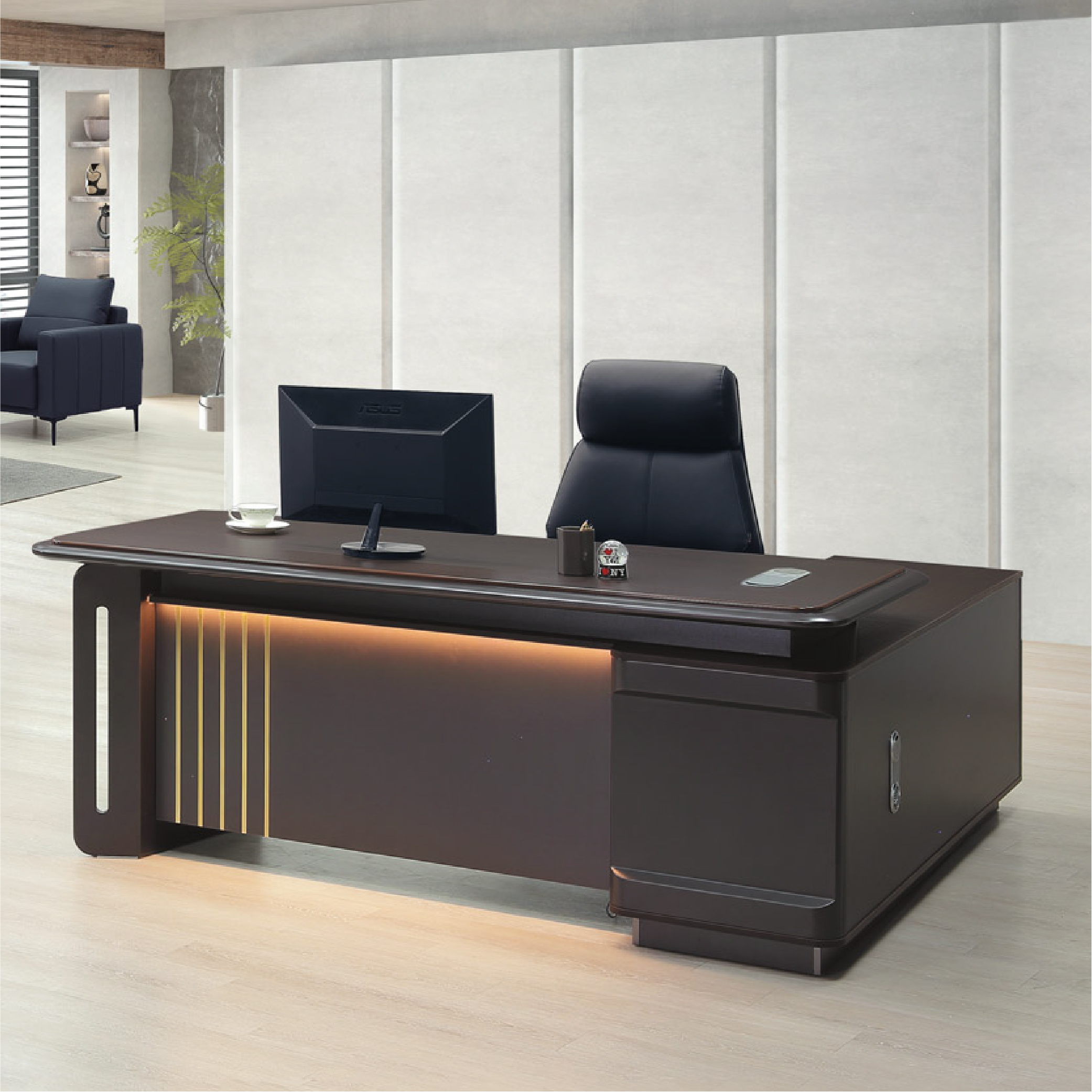 6.5尺科羅主管桌