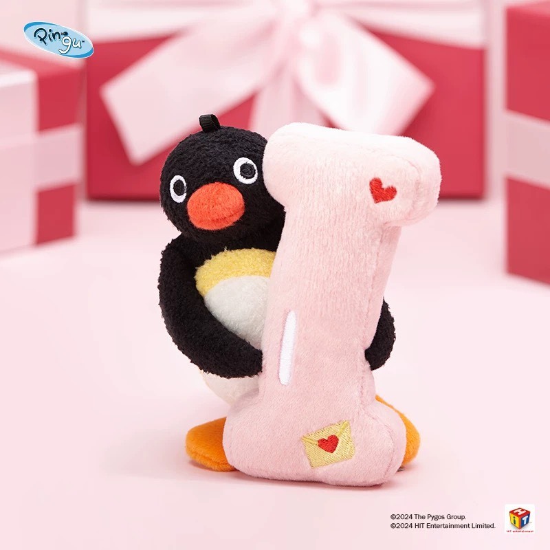 PINGU 企鵝家族 情人節 怦然心動系列 玩偶吊飾