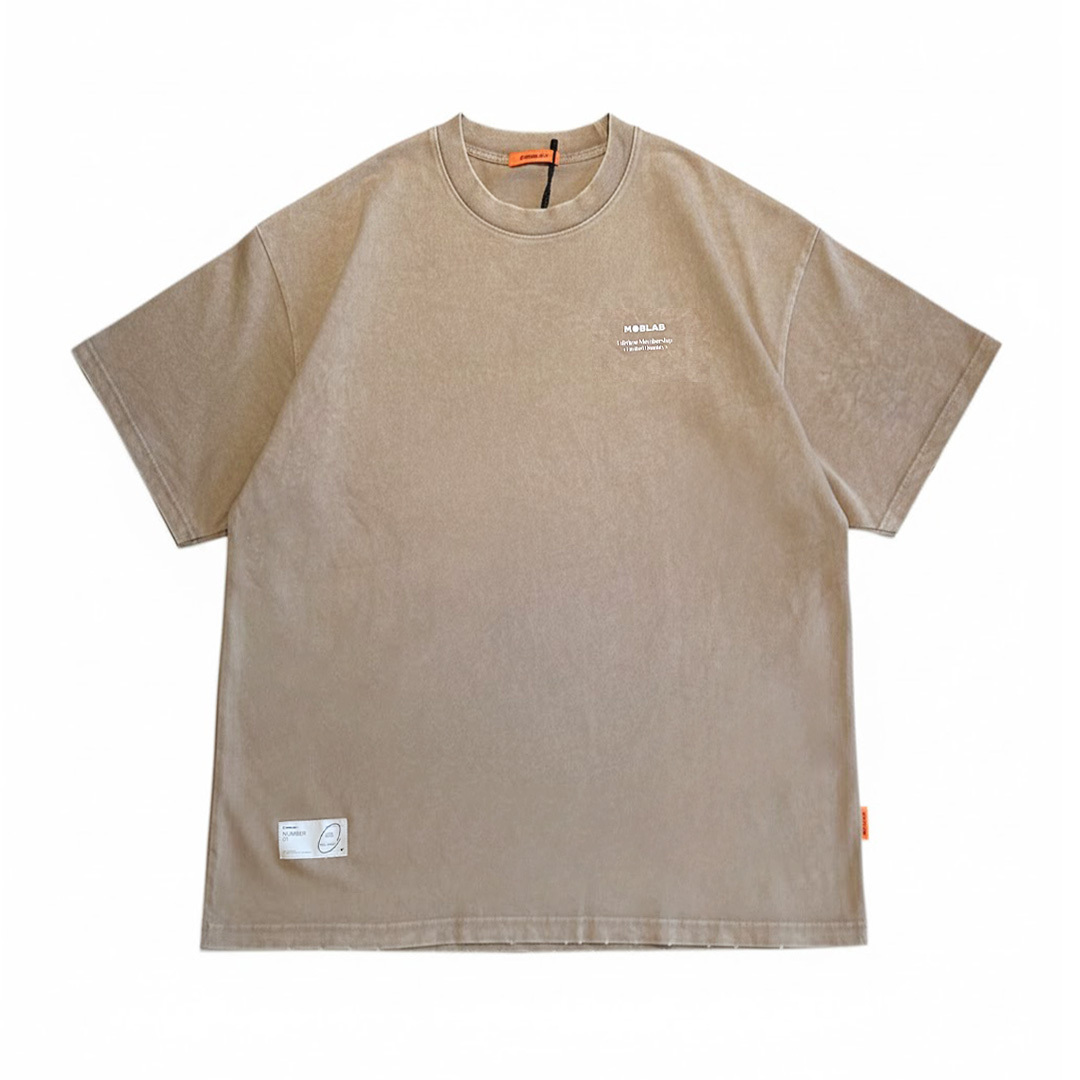MOBLAB  水洗做舊短袖 2色