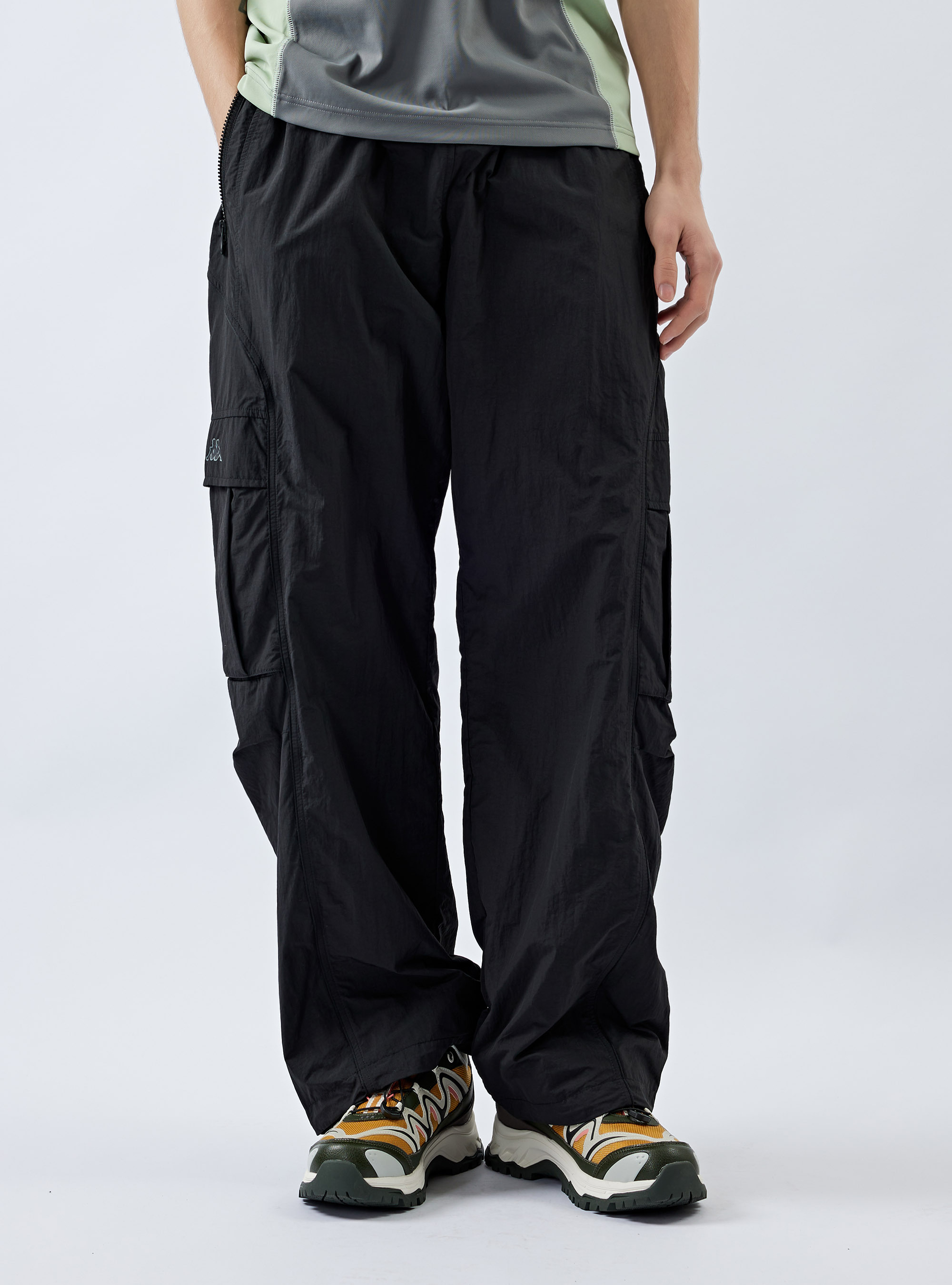 男女適穿 寬鬆工裝長褲