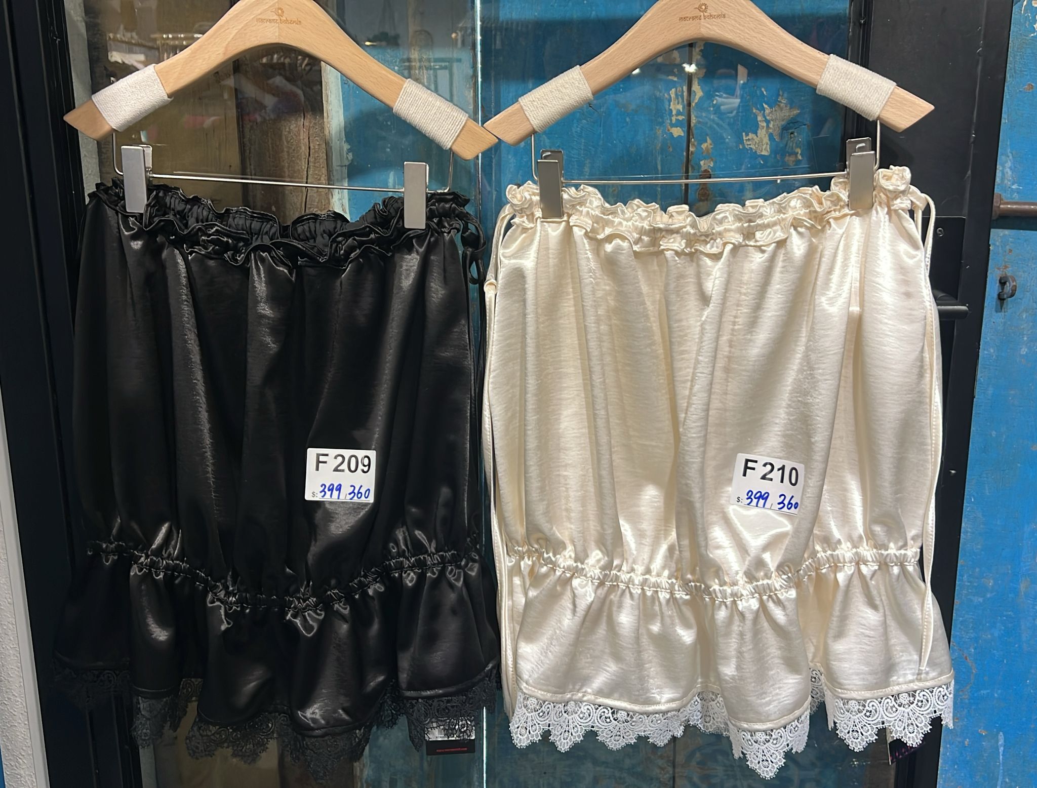 Macrame skirt KOR0298 - F209 black / F210 white (0226live)