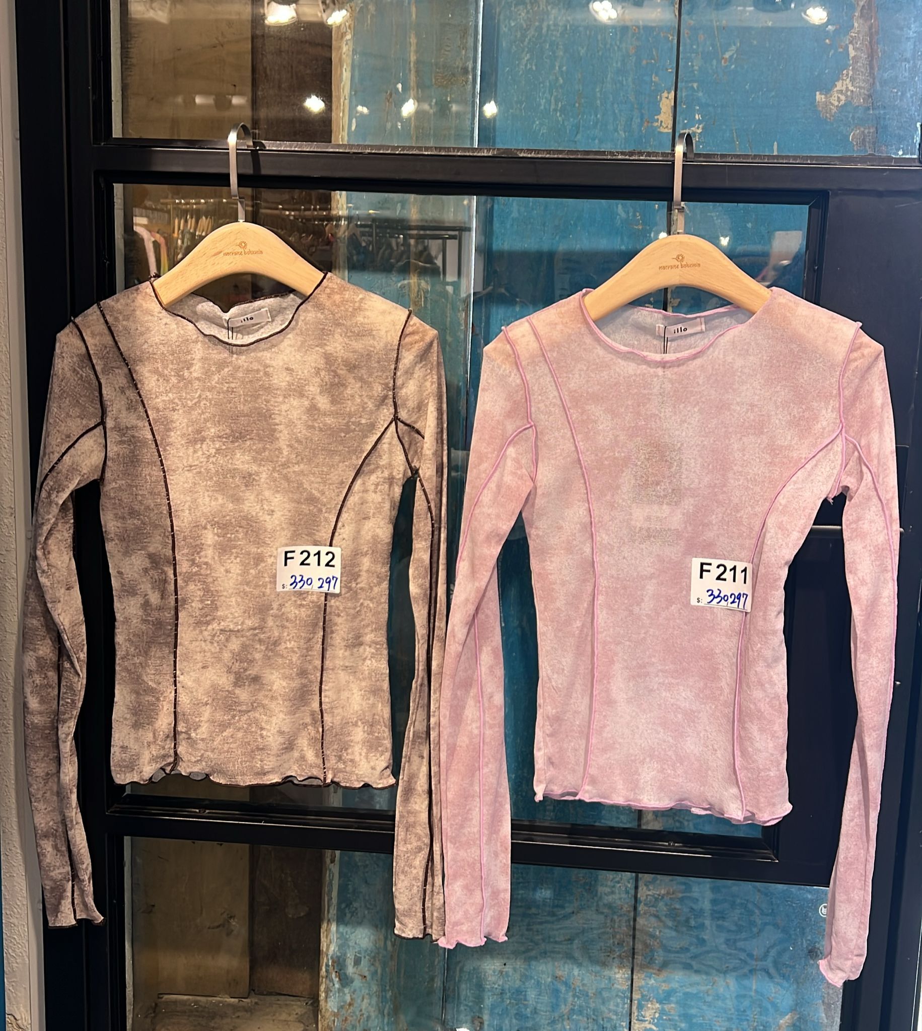 Macrame top KOR0296 - F212 beige / F211 pink (0226live)