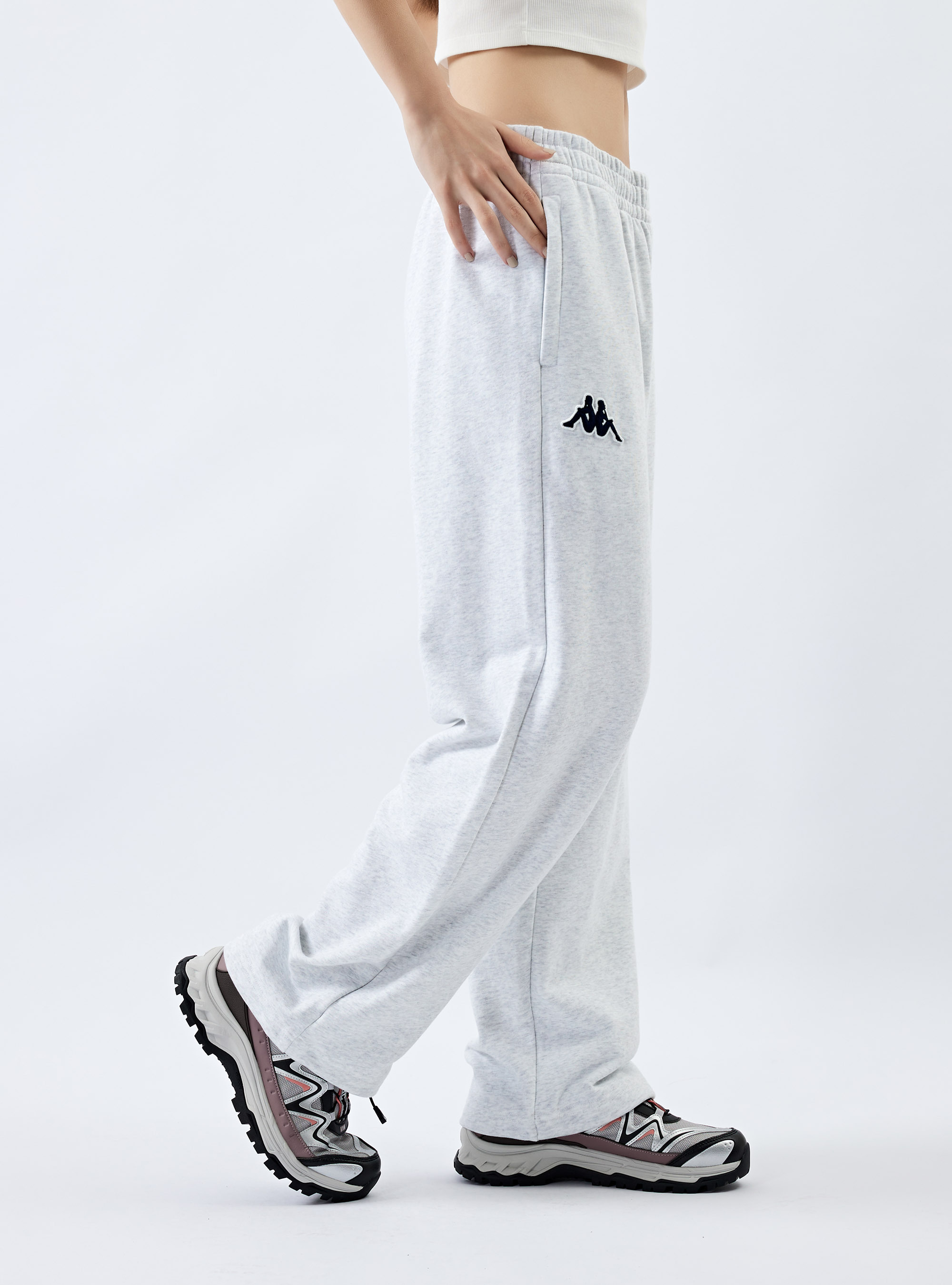 男女適穿 基本款直筒棉長褲