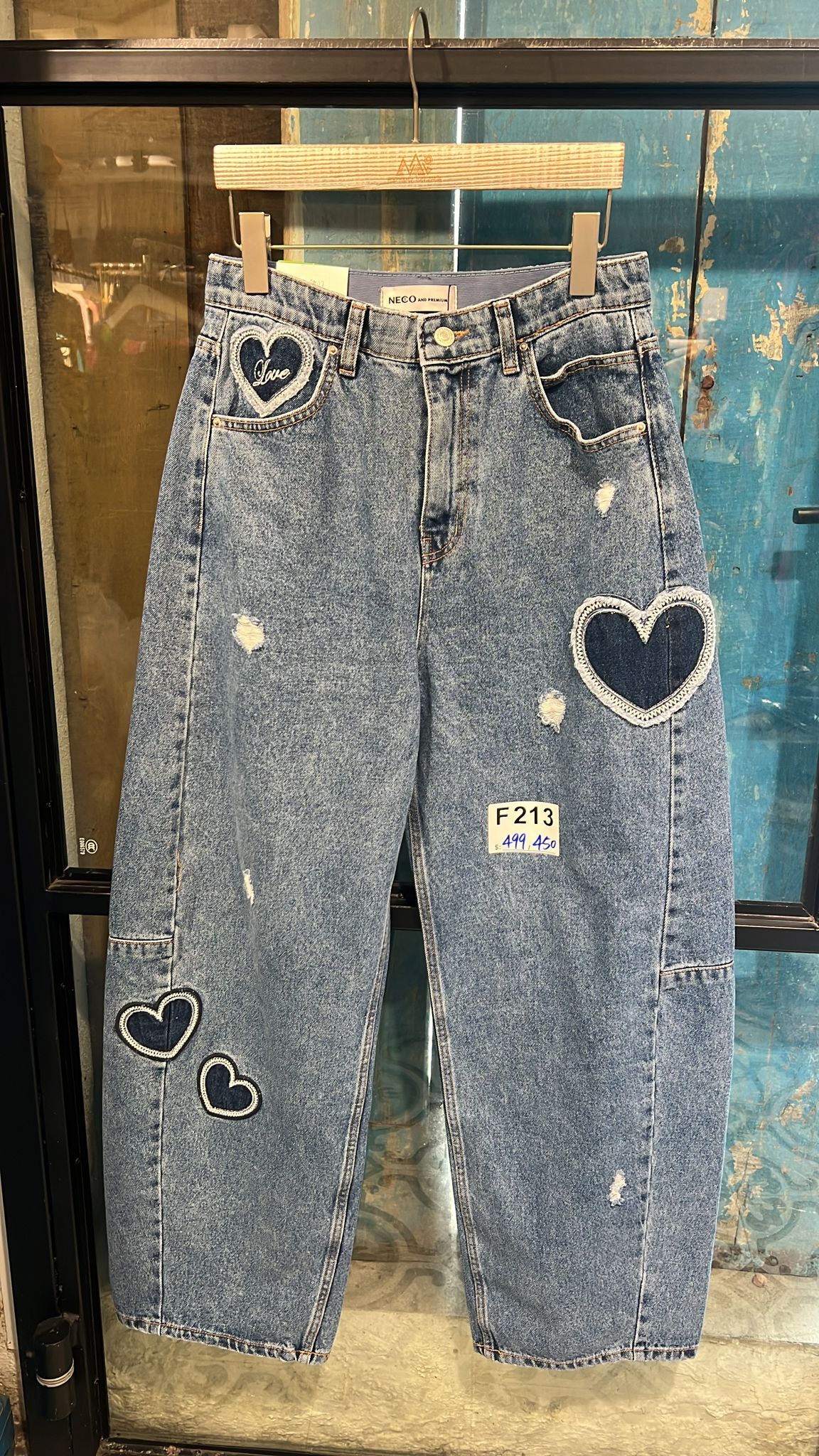 Macrame denim pant KOR0294 - F213 (0226live)