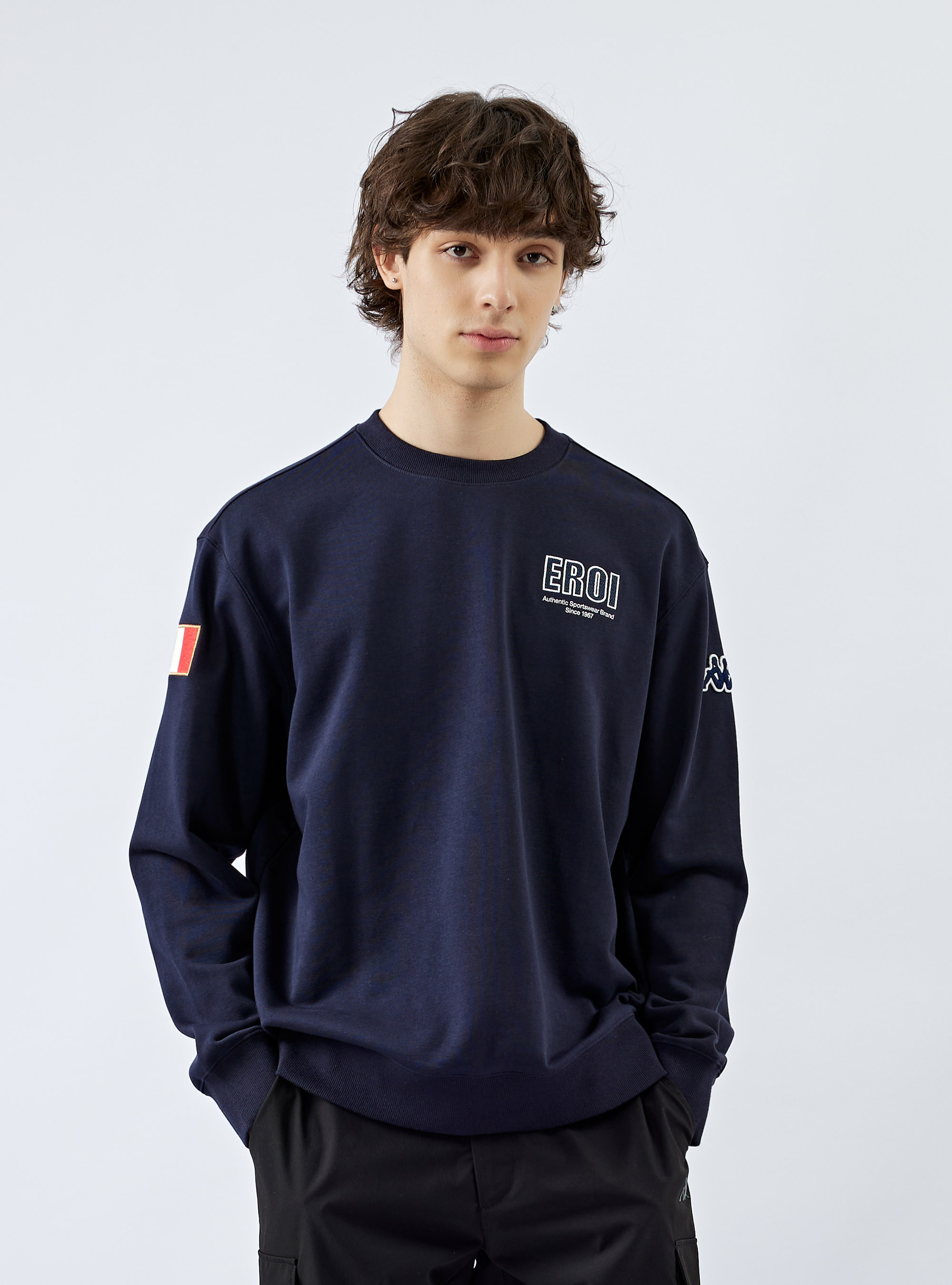 男女適穿 舒適棉質圓領大學T