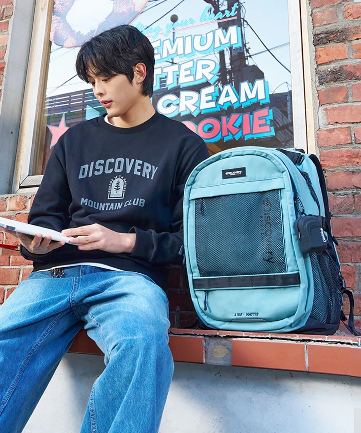 【OWN】Discovery 機能 後背包 反光 輕盈 減壓 防潑水 耐用 33L 深薄荷色 奶油白