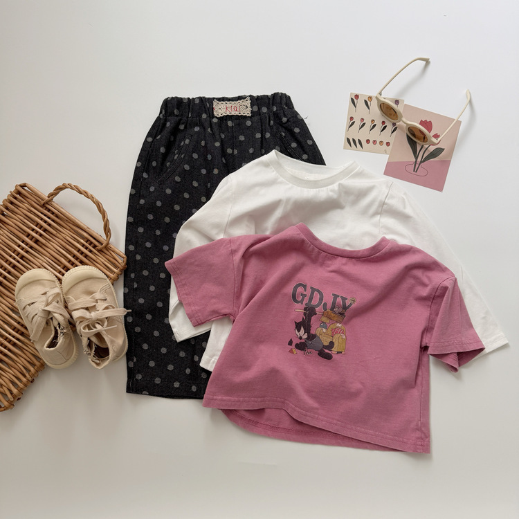 卡通塗鴉兩件式上衣