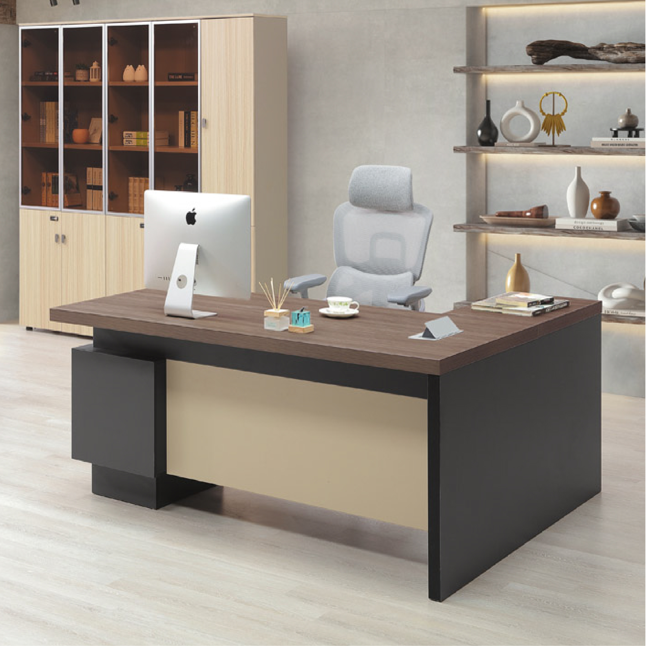 5.8尺嵐瑟絲主管桌