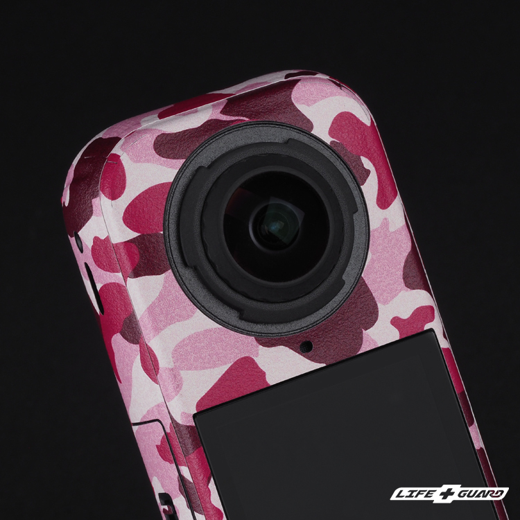 LIFE+GUARD Insta360 X4 Air 迷彩粉質感設計