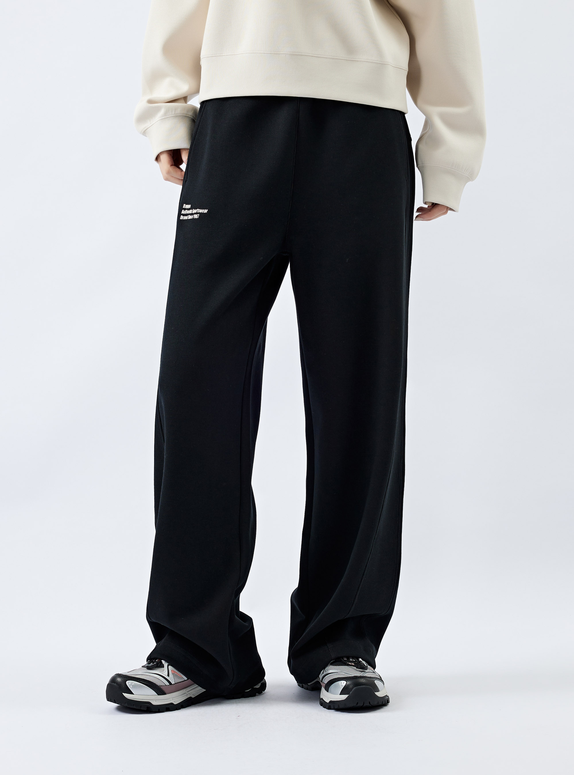 女款 內裡刷絨直筒棉褲