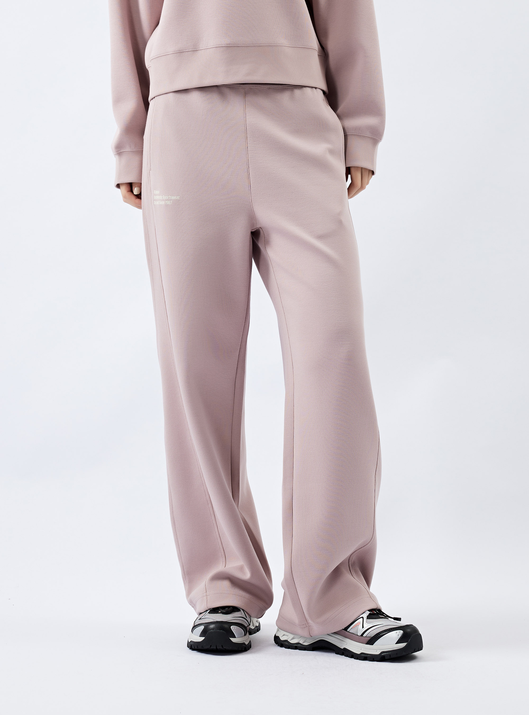 女款 內裡刷絨直筒棉褲