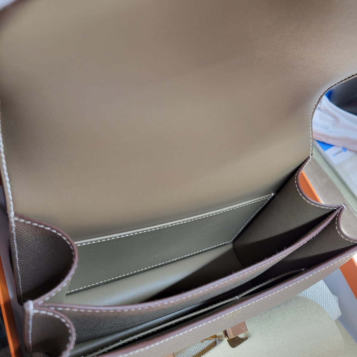 HERMES MINI CONSTANCE ETOUPE CP  大象灰 淡金扣