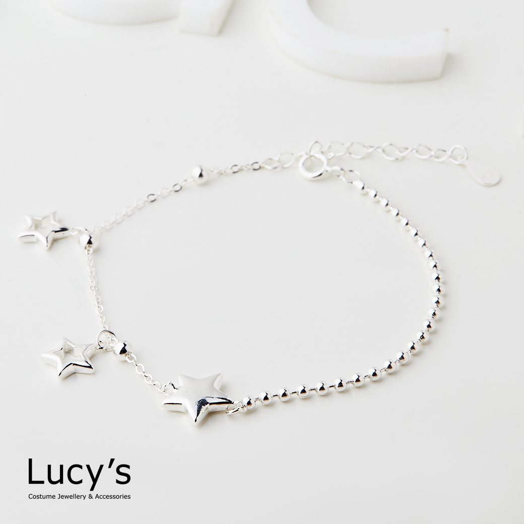 925純銀 掛星 手鍊 (126000)