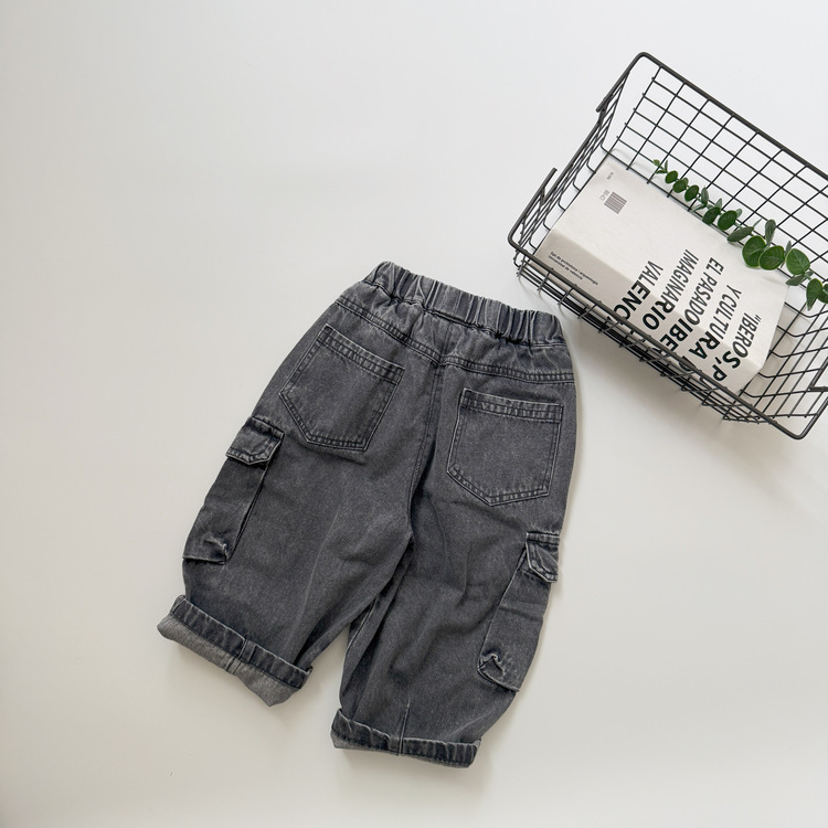 帥氣工裝牛仔褲