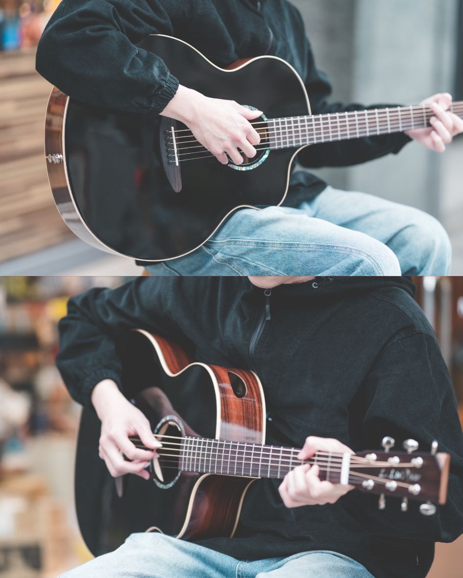 L.Luthier - Black Forest 41吋實木吉他 限量 單板吉他 玫瑰木 側音孔 音色甜美 外觀簡約耐看 第 4 張圖片｜三峽吉他 / Bass