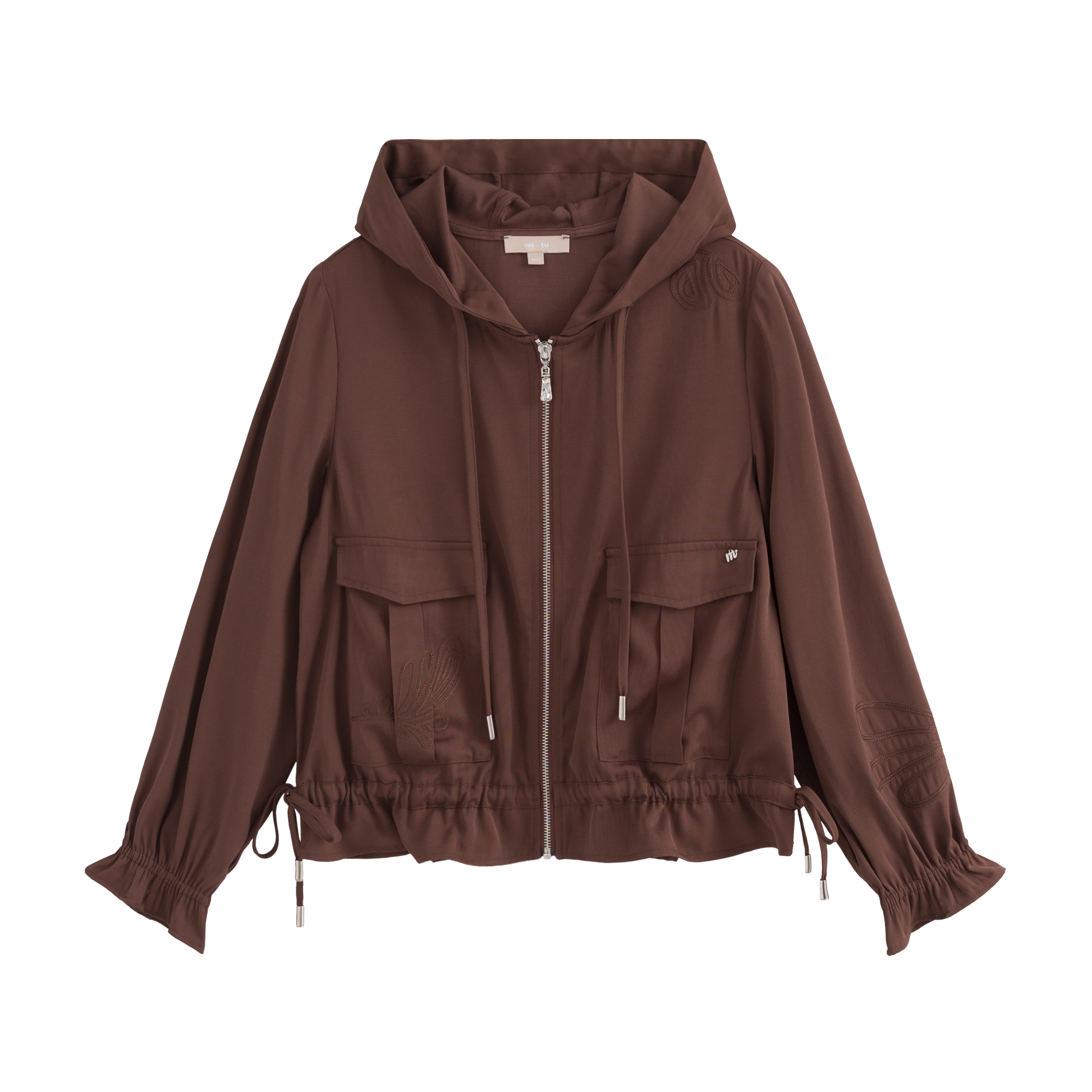 mi-tu 抽繩款連帽外套