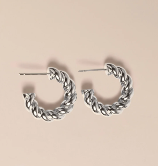 1WK0708-512 WAEKURA Line Earrings Silver (A-LX-E)