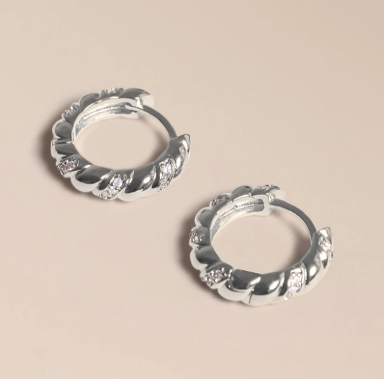 1WK0708-513 WAEKURA Phoebe Earrings Silver (A-LX-E)