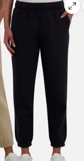 [S] DKNY BLACK SPORTS FLEECE JOGGER, 1908400-BLACK (SD1856)