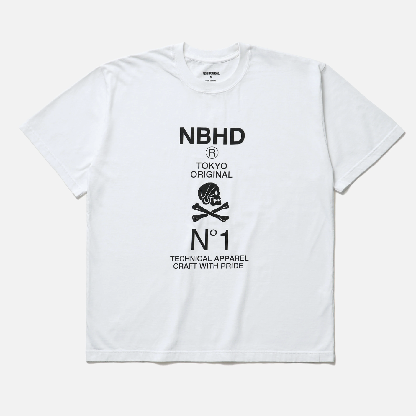 -(B5c03)-NEIGHBORHOOD  NH . TEE SS -8 經典 骷髏短Ｔ 黑色/白色 -261PCNH-ST08