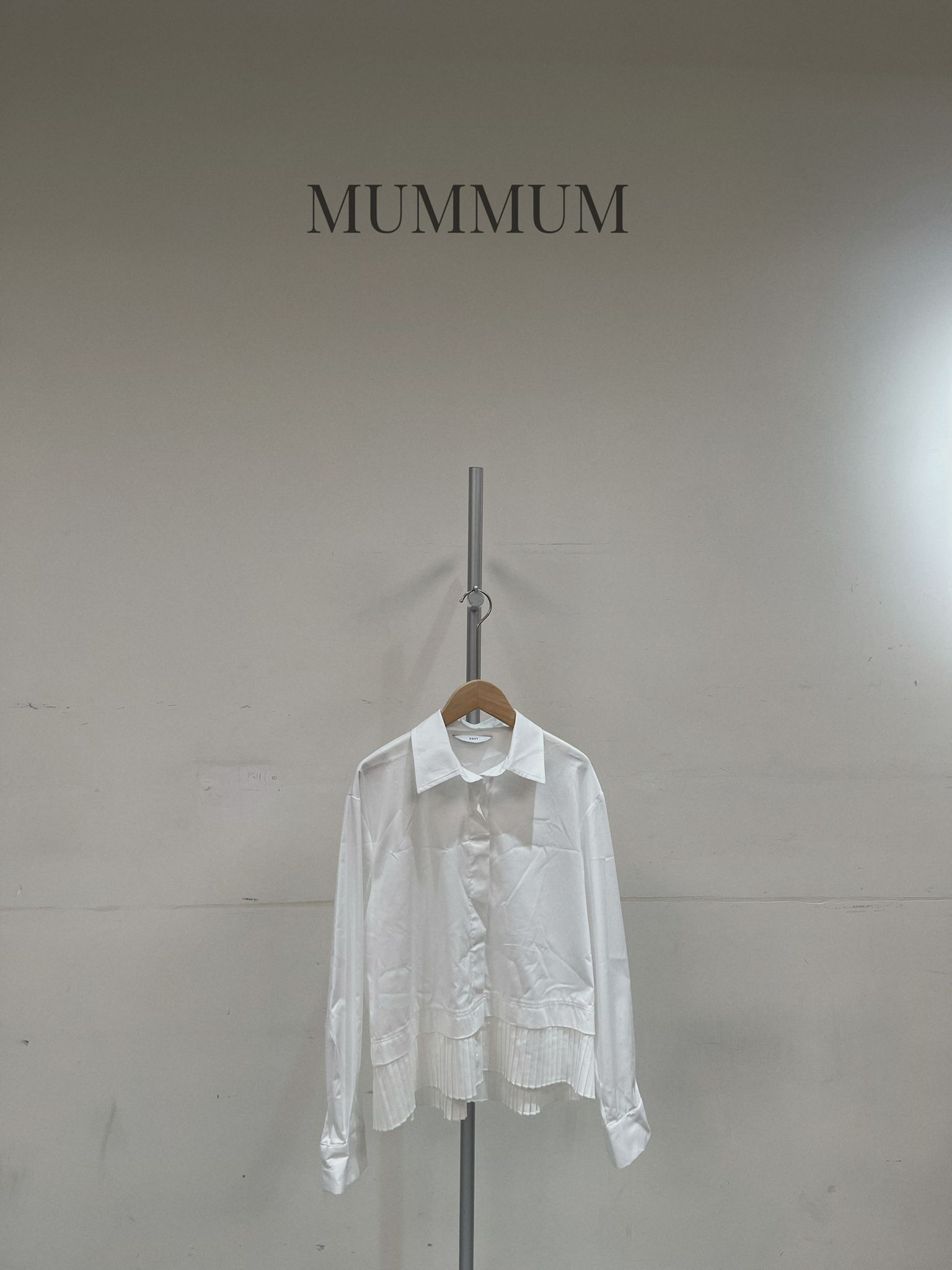 0213150a/摺邊條拼接設計短恤衫 42/42/21-22