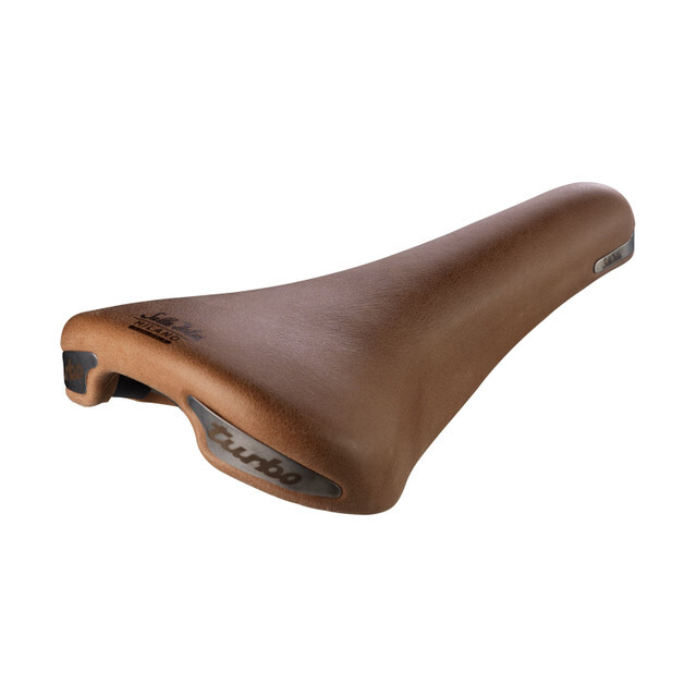 Selle Italia Turbo Racer Leather FeC Light Brown 座墊