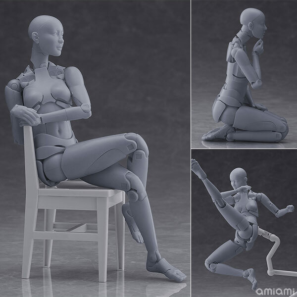 預訂9月  Max Factory 西村式素描人偶 灰色 Nishimura Style Drawing Doll Olive Gray Pre-order