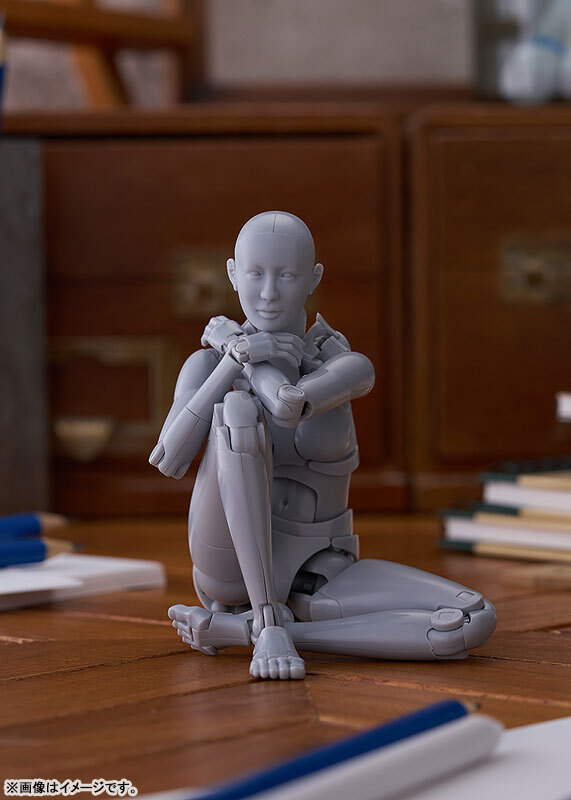 預訂9月  Max Factory 西村式素描人偶 灰色 Nishimura Style Drawing Doll Olive Gray Pre-order