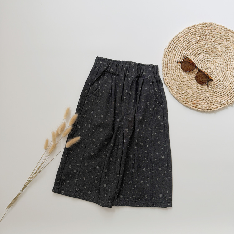 蒲公英牛仔寬褲