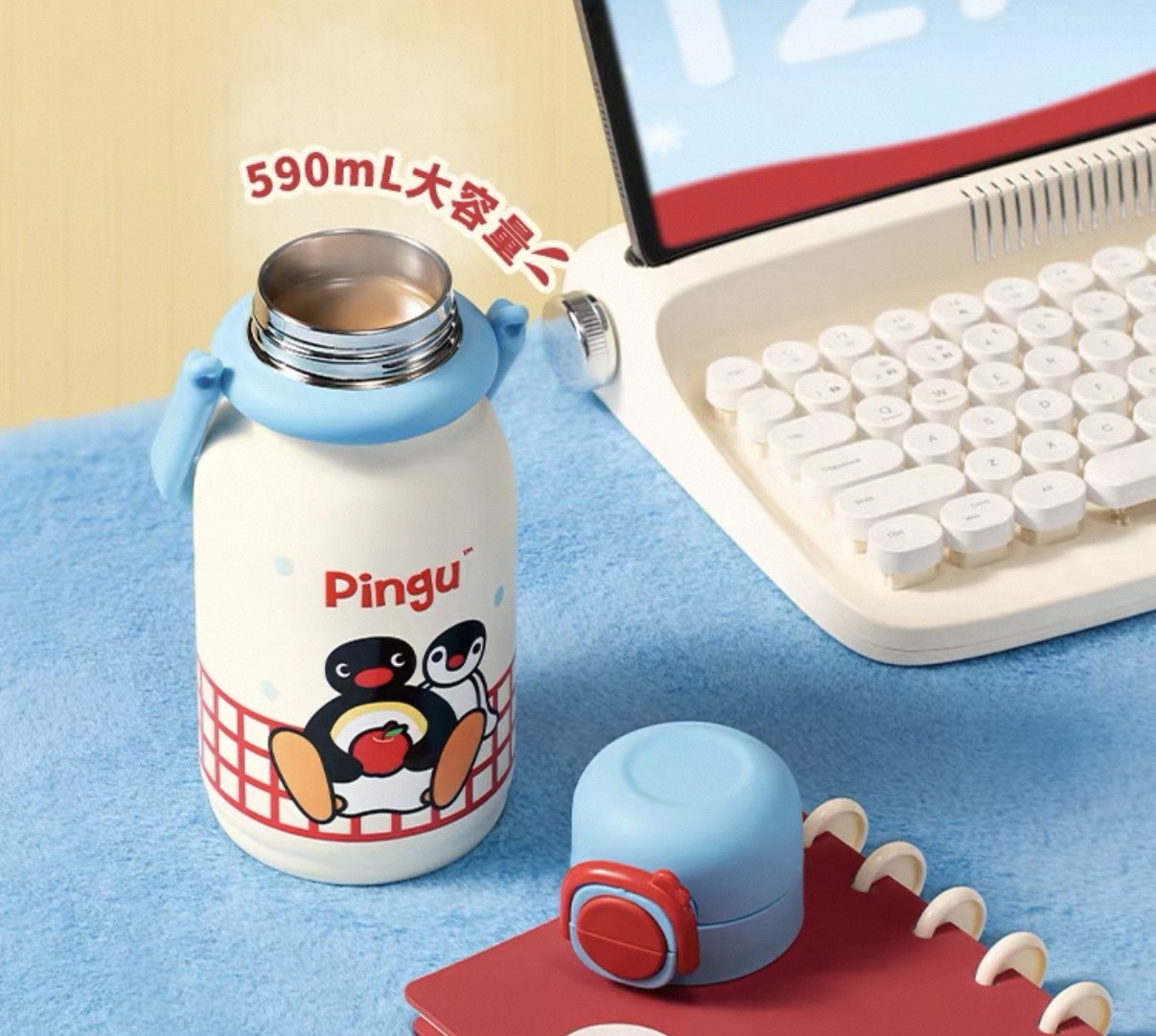 PINGU 企鵝家族 冬季系列 不銹鋼保溫杯