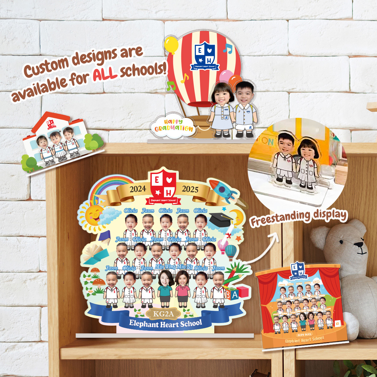 (SG/MY) 客製化畢業亞克力紀念相架