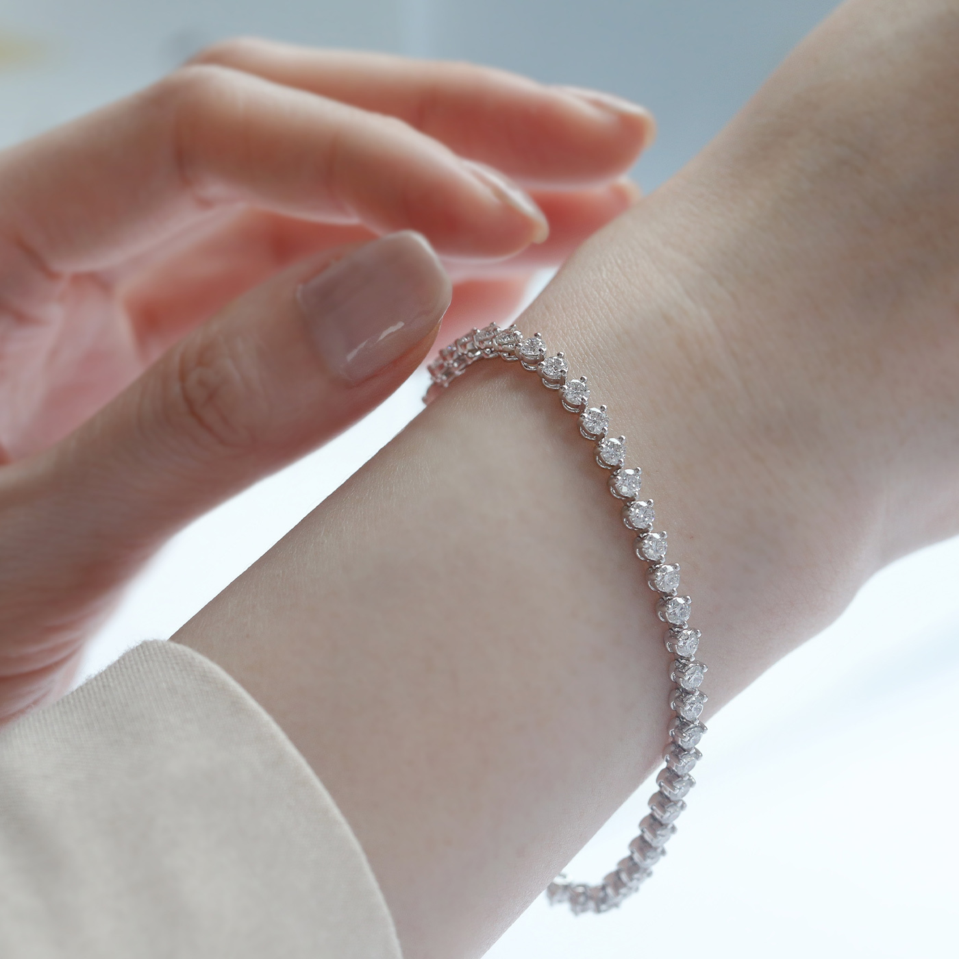 點點星辰 — 3克拉鑽石手鍊
