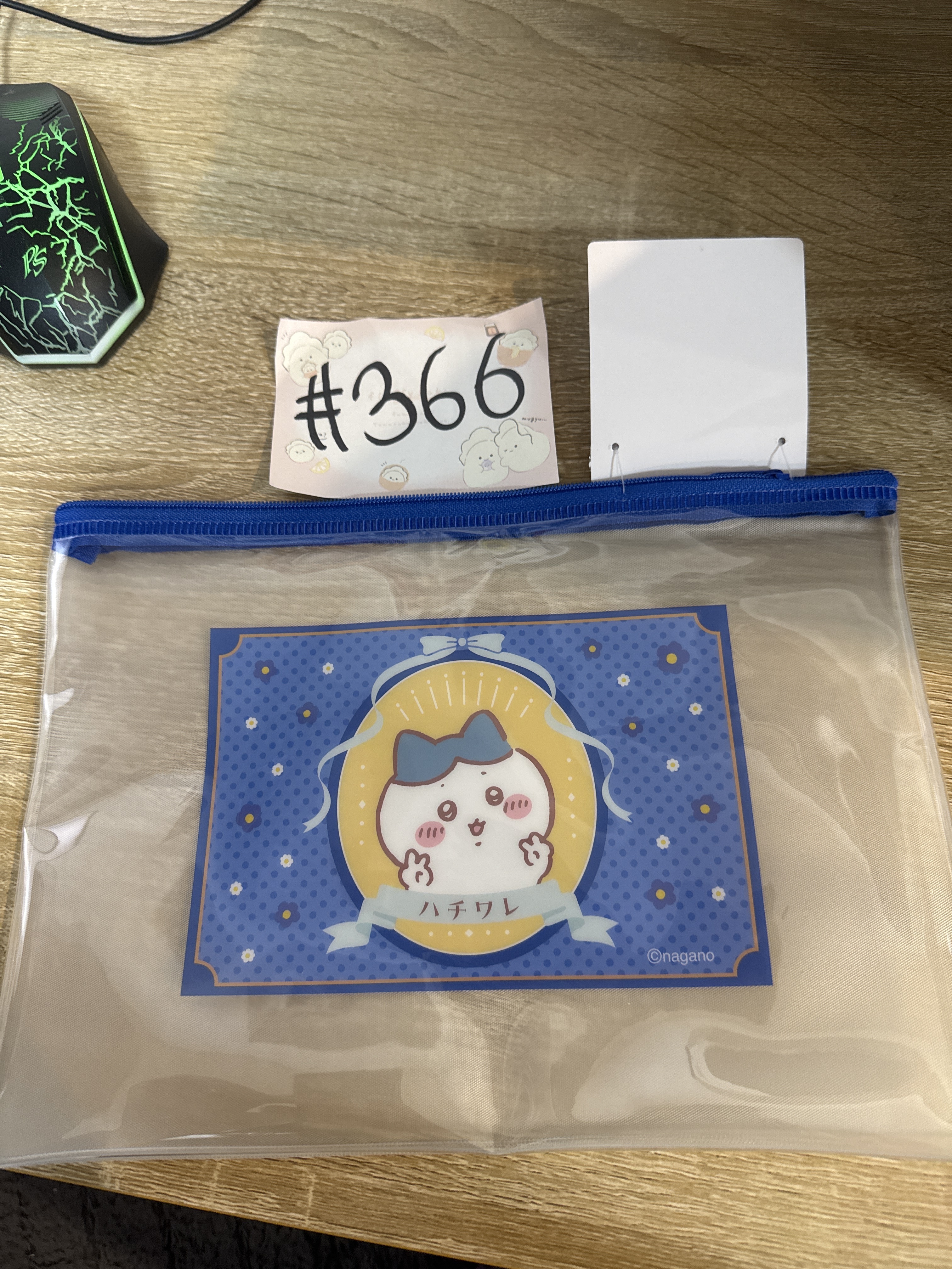 CHIIKAWA  八字貓   收納袋#366