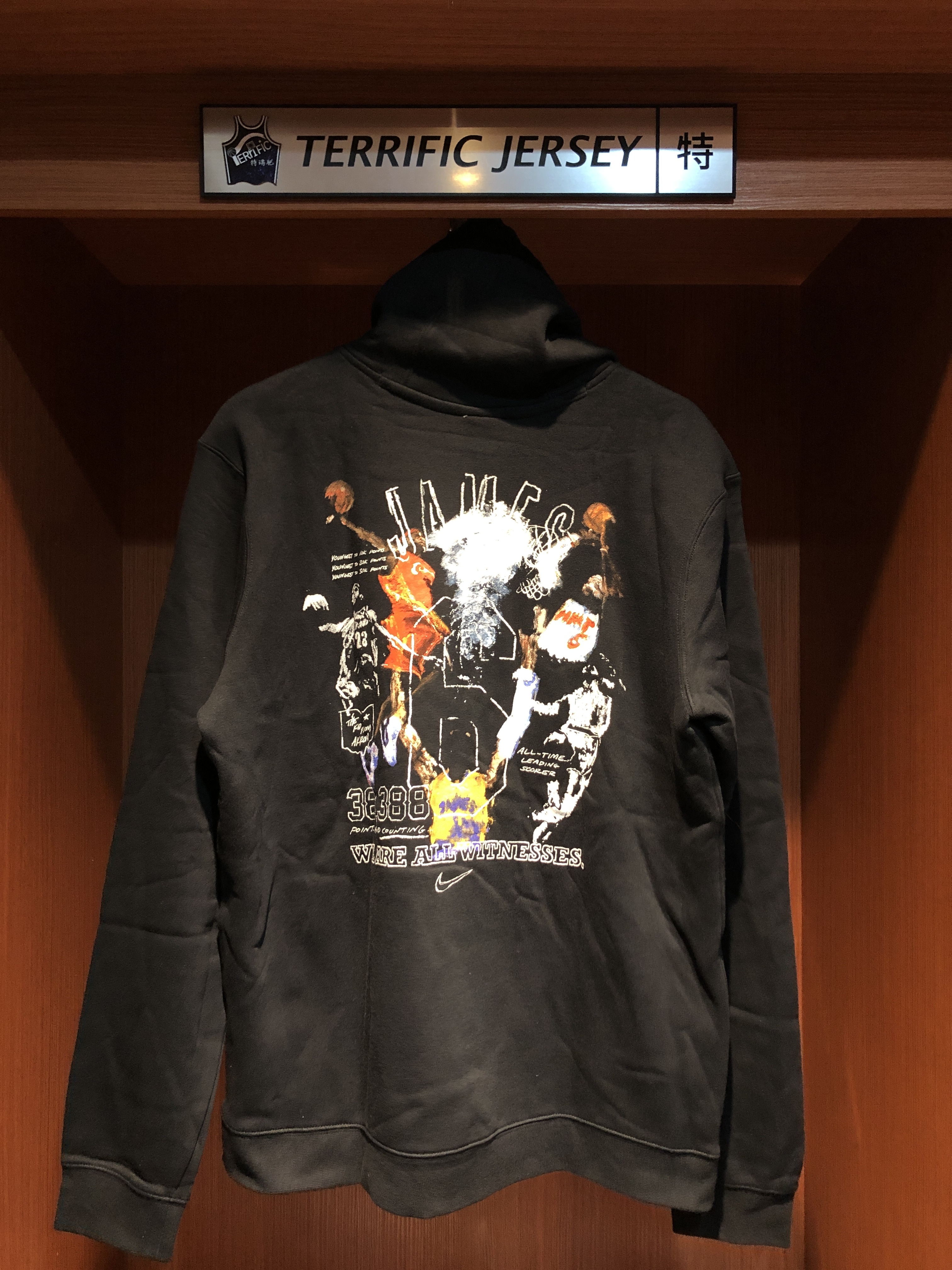 NBA連帽上衣 Lebron James 38388 Points 洛杉磯湖人 總得分史上第一人 Nike Hoodie 棉質 刷毛 全新