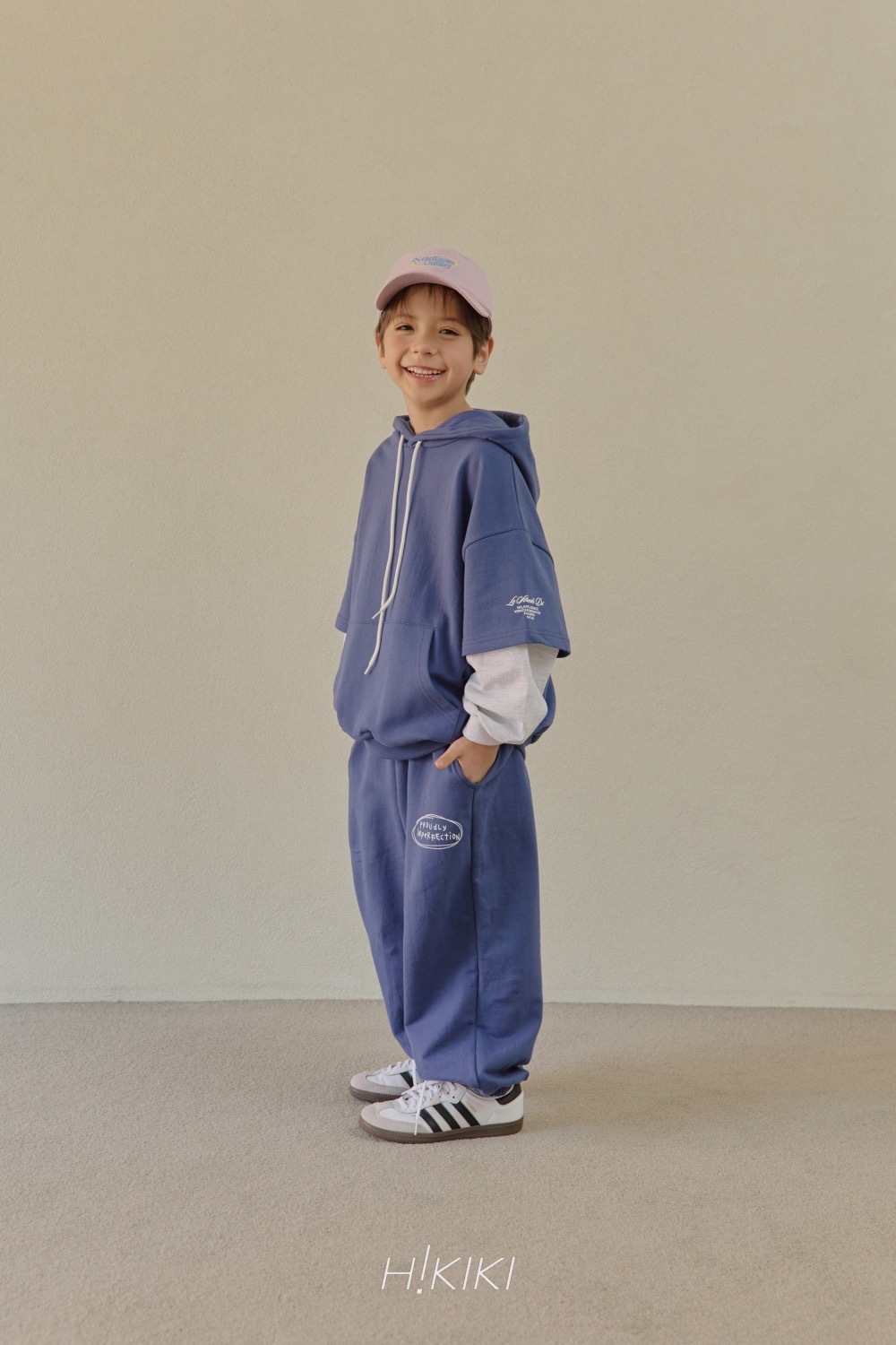 Hi! kiki 39 假2件連帽衛衣 / 2色