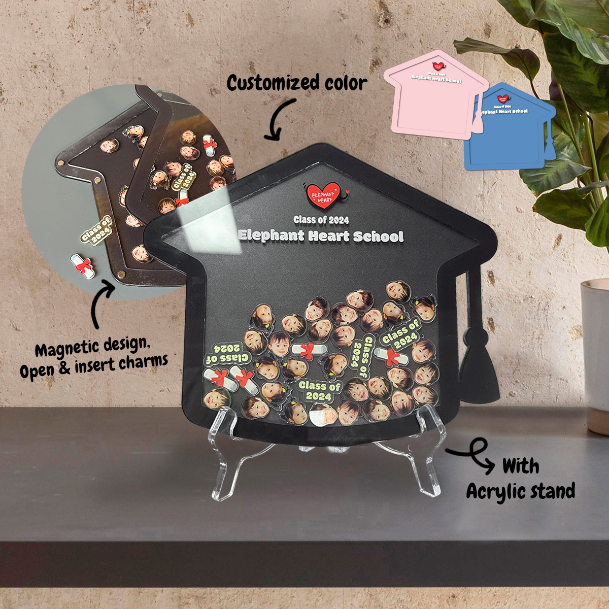 (SG/MY) 客製化搖搖樂畢業相架（5個起訂）